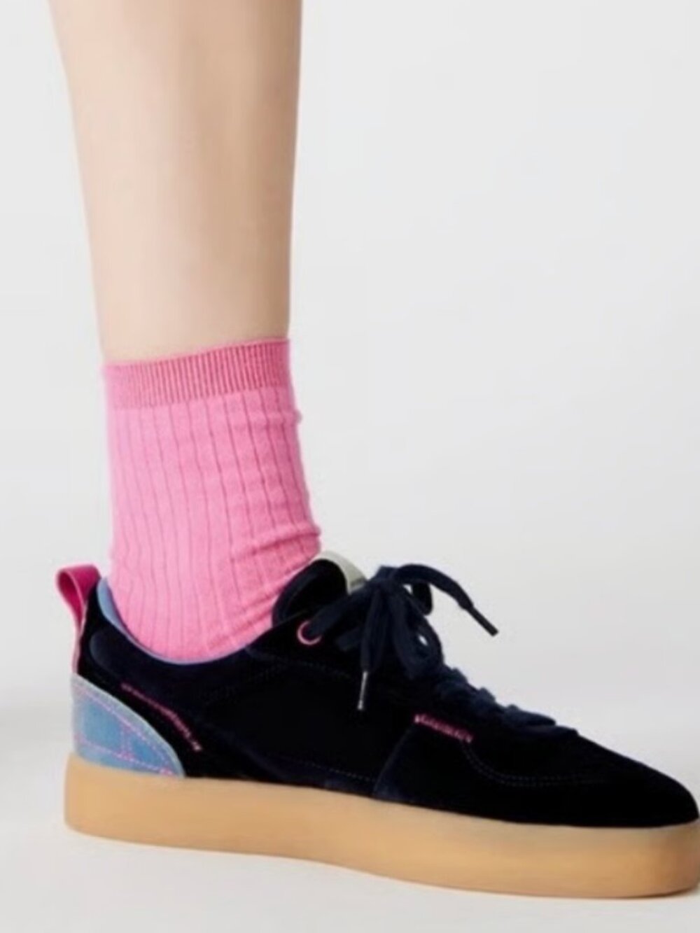 Steve Madden The TUCKER Platform Sneaker Size 7 Blue Multi NWT